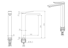Factory Wholesale Single Lever Handle Tall Wash Brass Basin Faucet, UPC/ cUPC Gourmet Mixer Taps for Lavatory Bathroom