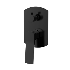 Wall Mounted Brass Hot Cold Concealed Shower Bath Mixer Round Bathroom Shower diverter Valve