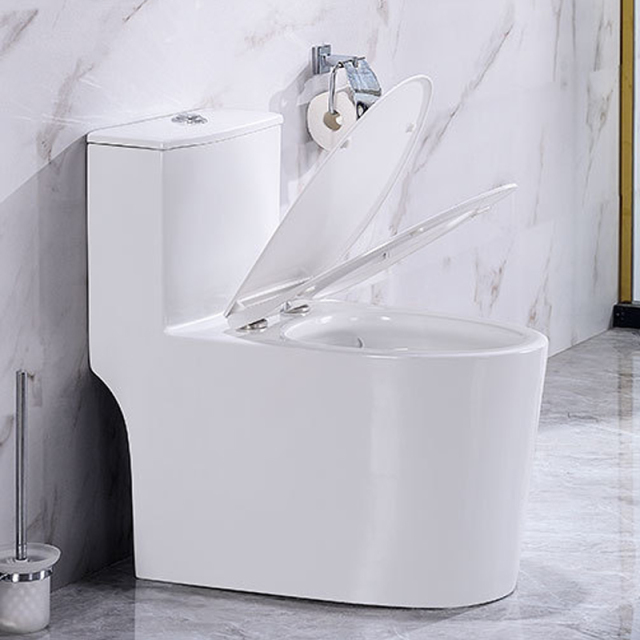 Siphon one piece toilet UF seat cover ceramic sanitary ware