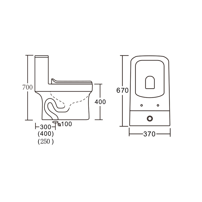 Modern Design One Piece Toilet Wc Set Toilet