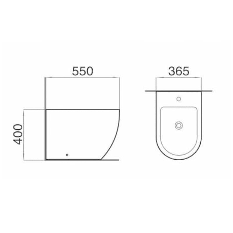 Floor mounted bidet