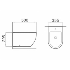 Wall-hung bidet