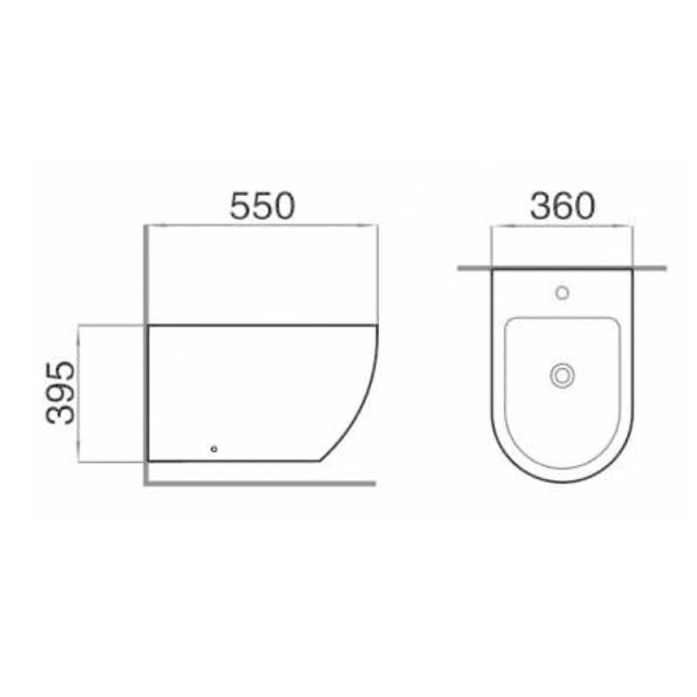 Wall hung bidet