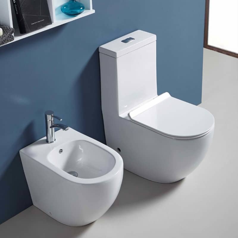 Washdown two-pieces toilet