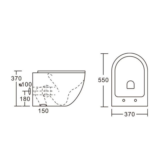 Ceramic round wall hung toilet bathroom luxury wall hung toilet fixing kit rimless wall hung toilet
