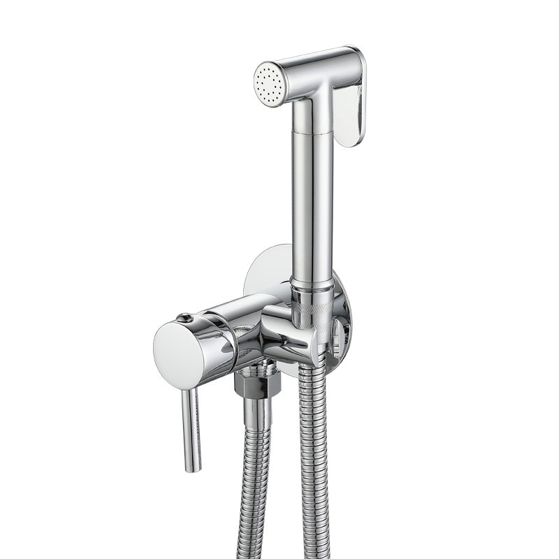 Hot And Cold Toilet Shattaf bidet prayer （Chrome）