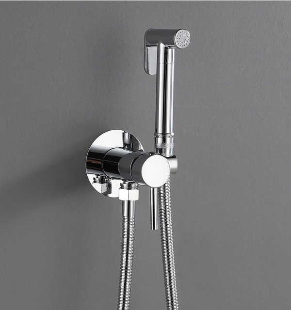 Hot And Cold Toilet Shattaf bidet prayer （Chrome）