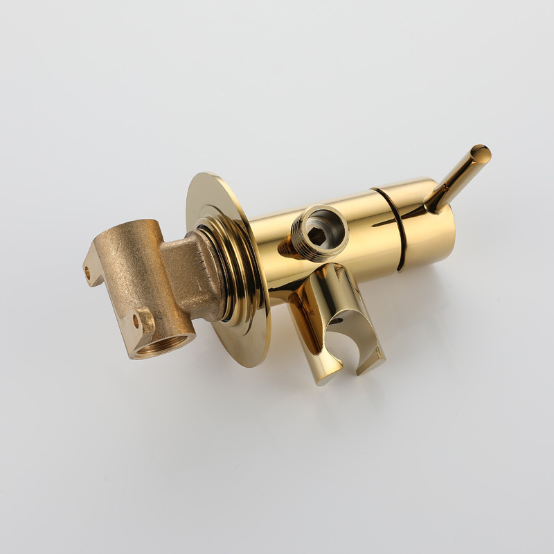 Hot And Cold Toilet Shattaf bidet prayer （Gold）