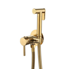 Hot And Cold Toilet Shattaf bidet prayer （Gold）