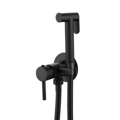 Hot And Cold Toilet Shattaf bidet prayer （Matte Black）