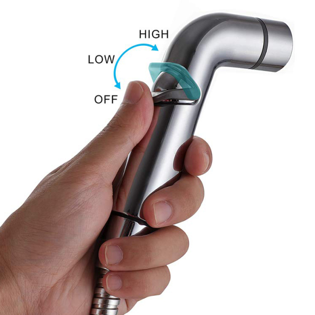 Rainshower Portable Adjustable Flow Shattaf Bidet Hand Water pressure shower Toilet Spray