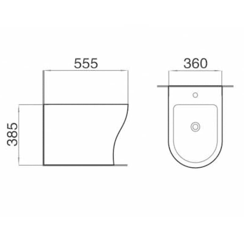 Floor mounted bidet