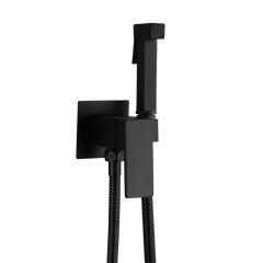 Hot And Cold Toilet Shattaf bidet prayer （Matte Black）