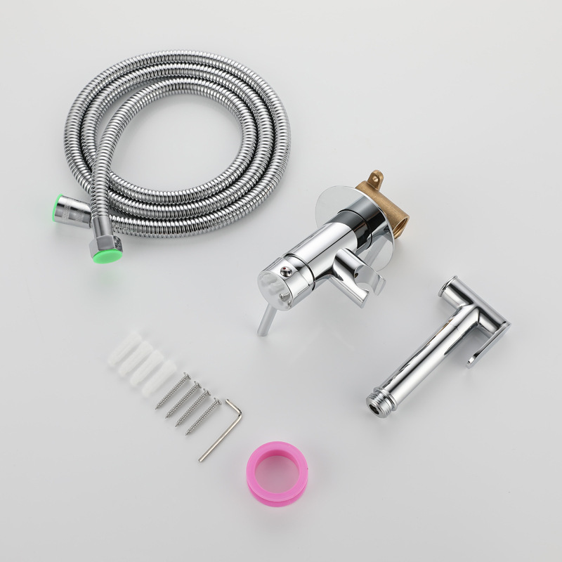 Hot And Cold Toilet Shattaf bidet prayer （Chrome）