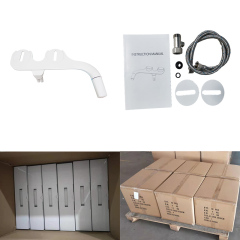 Ultra Thin Double Nozzles Cold Water Left Hand Bidet Attachment