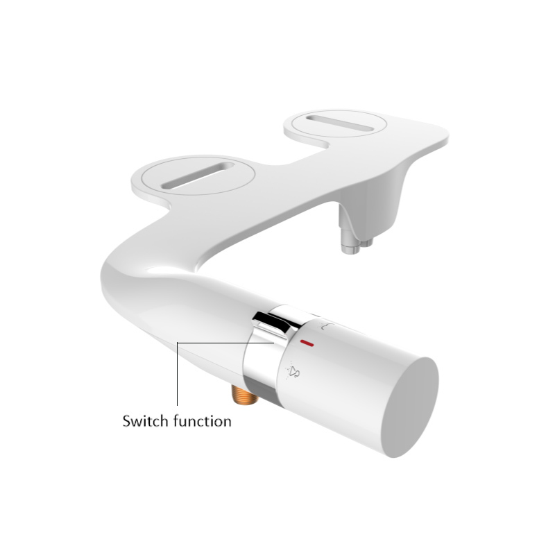 Ultra Thin Double Nozzles Cold Water Right Hand Bidet Attachment