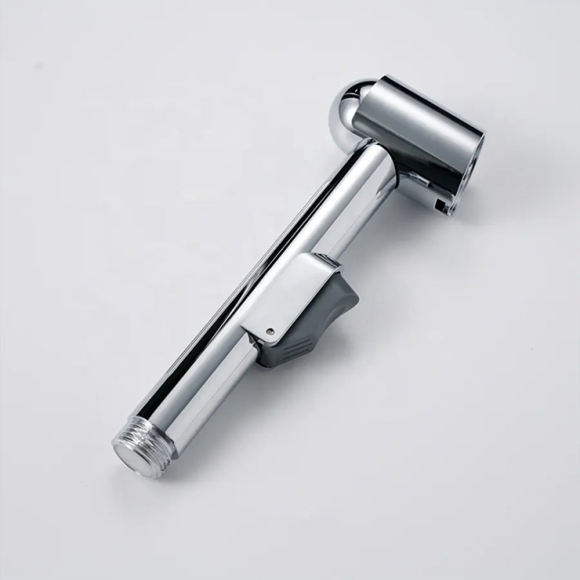 Chrome Plastic High Quality Bathroom Handheld Shattaf Shattaf Toilet Bidet Sprayer with Holder