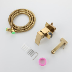 Hot And Cold Toilet Shattaf bidet prayer （Gold）