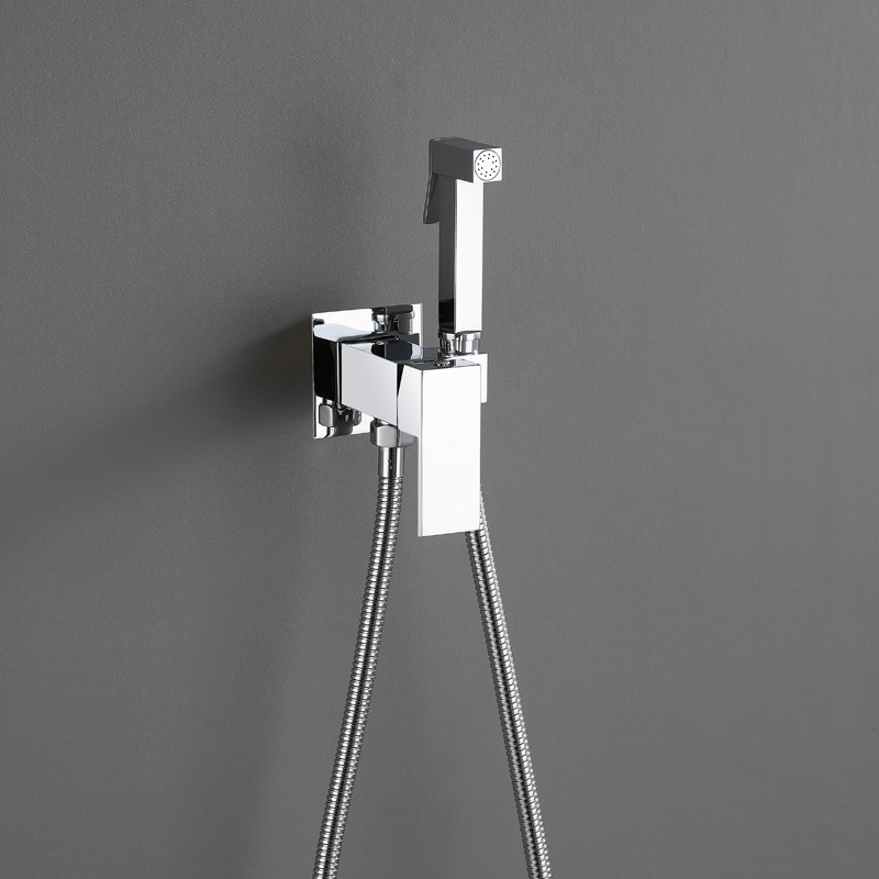 Hot And Cold Toilet Shattaf bidet prayer （Chrome）