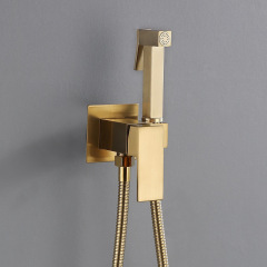 Hot And Cold Toilet Shattaf bidet prayer （Gold）