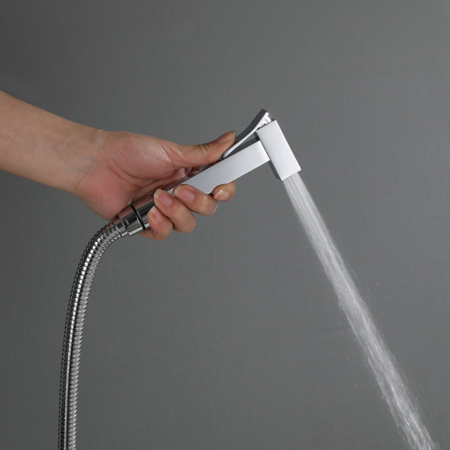 Hot And Cold Toilet Shattaf bidet prayer （Chrome）
