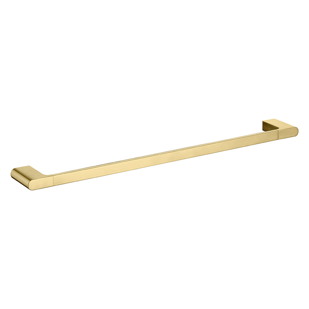 Towel Rail Towel Bar Bathroom Hardware Towel Rack Bar Single Bar（Matte Black）