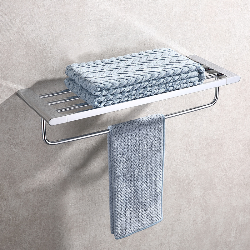 Bathroom Shower Towel Holder Towel Rack Bathroom Hardware （Chrome）