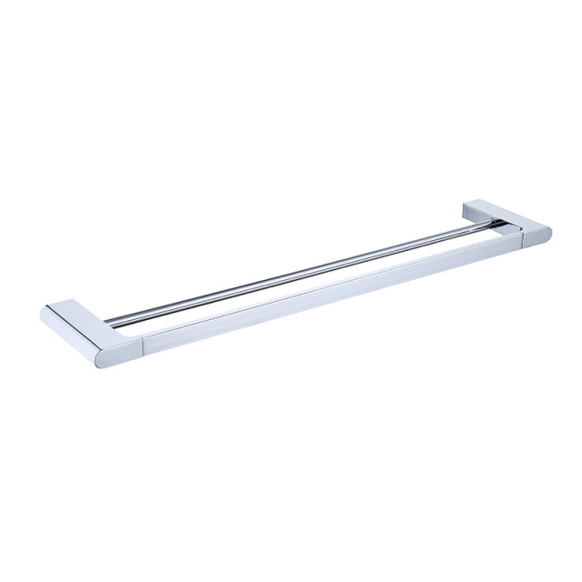 Towel Rail Towel Bar Bathroom Hardware Towel Rack Bar Double Bar（Chrome）