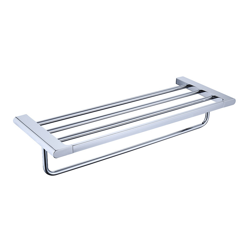Bathroom Shower Towel Holder Towel Rack Bathroom Hardware （Matte Black）