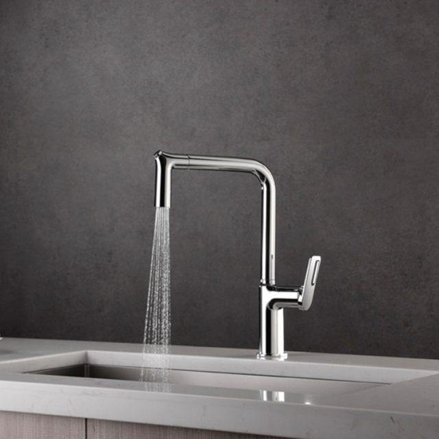 360 rotate spout pull out Kitchen Faucet