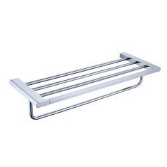 Bathroom Shower Towel Holder Towel Rack Bathroom Hardware （Chrome）