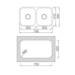 Kitchen Double Bowl Sink