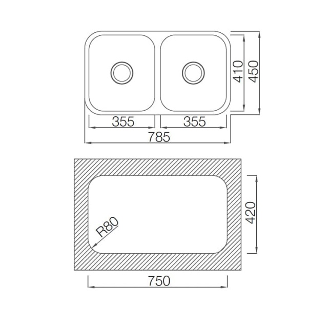 Kitchen Double Bowl Sink