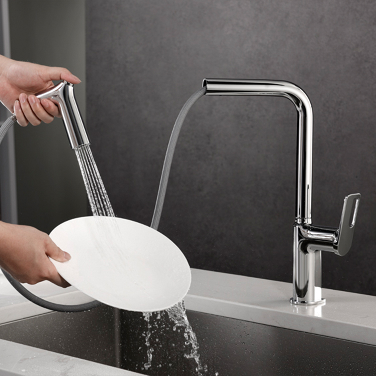 360 rotate spout pull out Kitchen Faucet