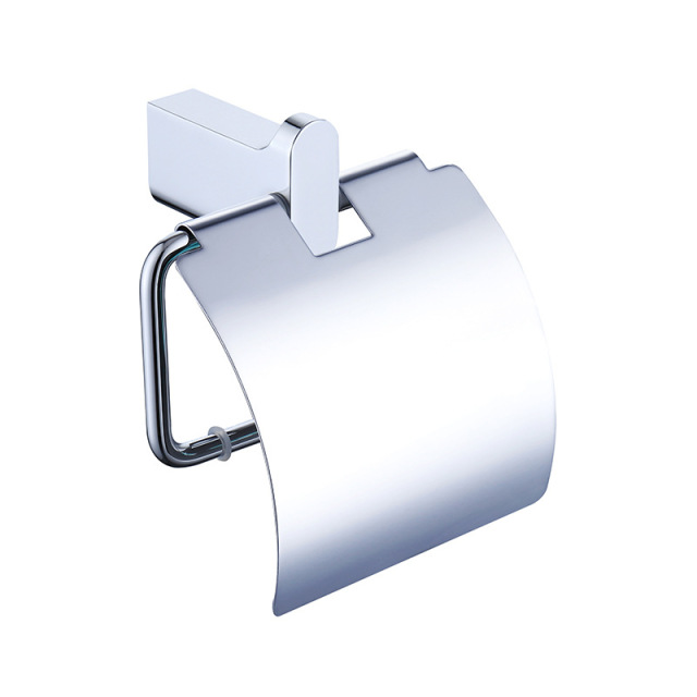 Bathroom Accessories Toilet Roll Holder with Lid Toilet Paper Holder Toilet Tissue Holder（Brushed Gold）