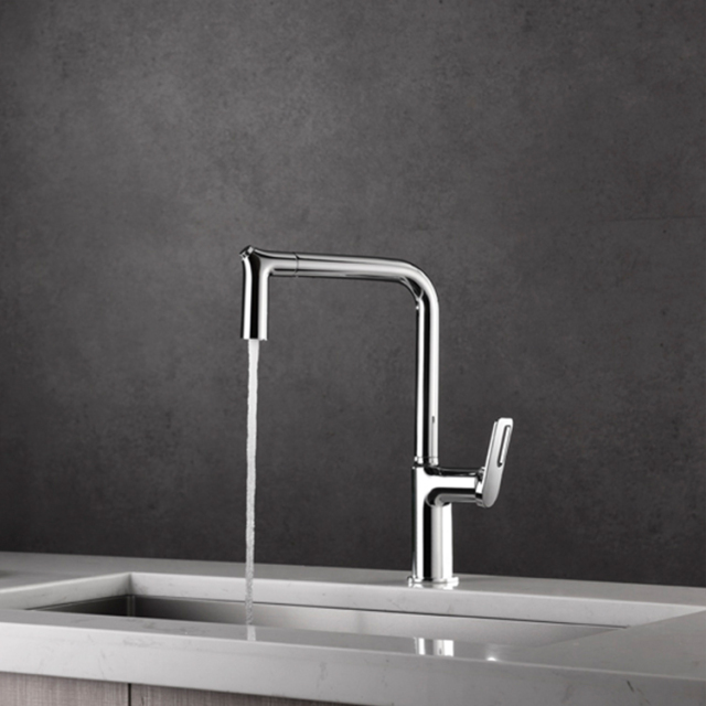 360 rotate spout pull out Kitchen Faucet