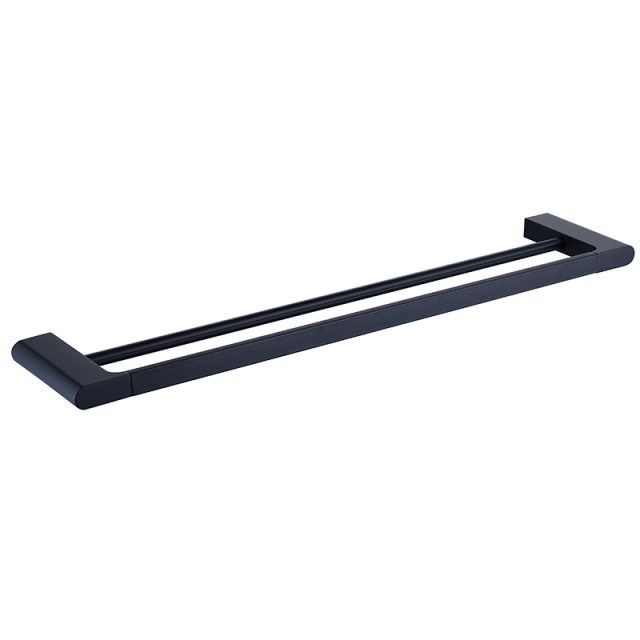 Towel Rail Towel Bar Bathroom Hardware Towel Rack Bar Double Bar（Brushed Gold）