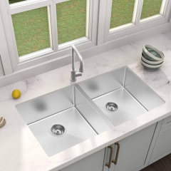 Kitchen single bowl sink without overflow hole
