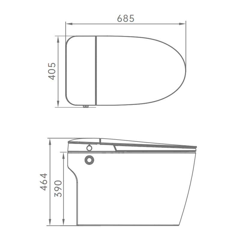 Non electric bidet toilet