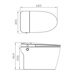 Non electric bidet toilet