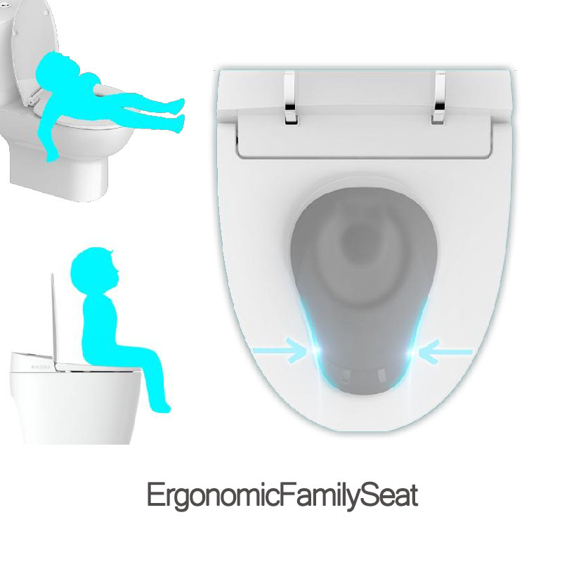 Wall-hung Smart Toilet with Ceramics