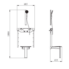 Separate shower system