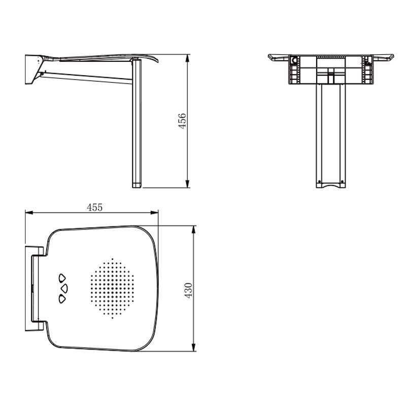 Folding shower stool