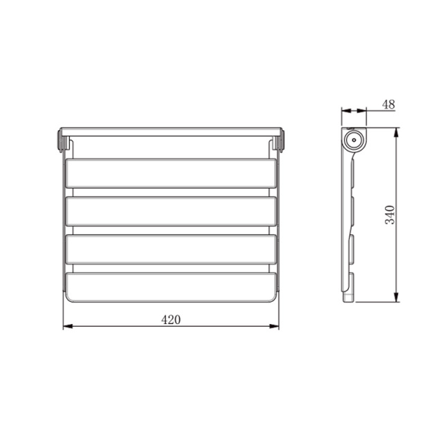 Solid wood folding shower seat