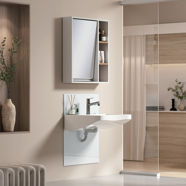 Electric lifting ceramic basin