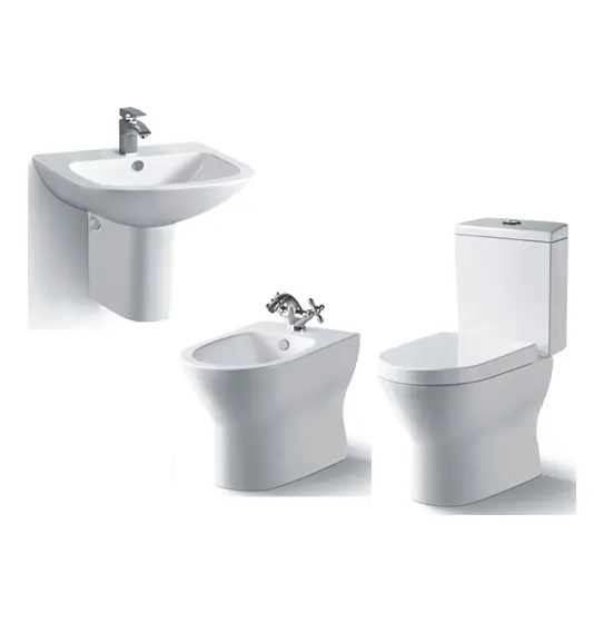 Half pedestal basin