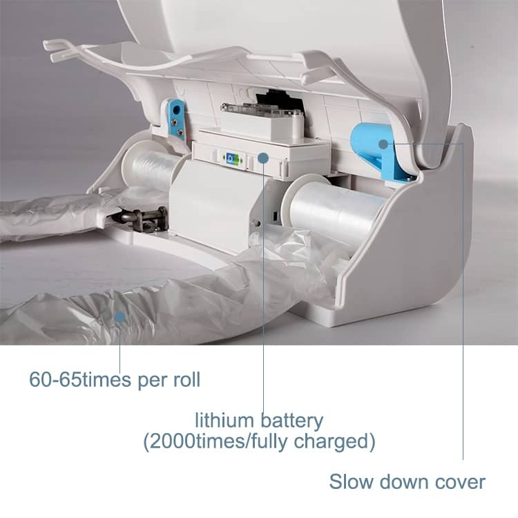 Automatic replacement film hygienic toilet