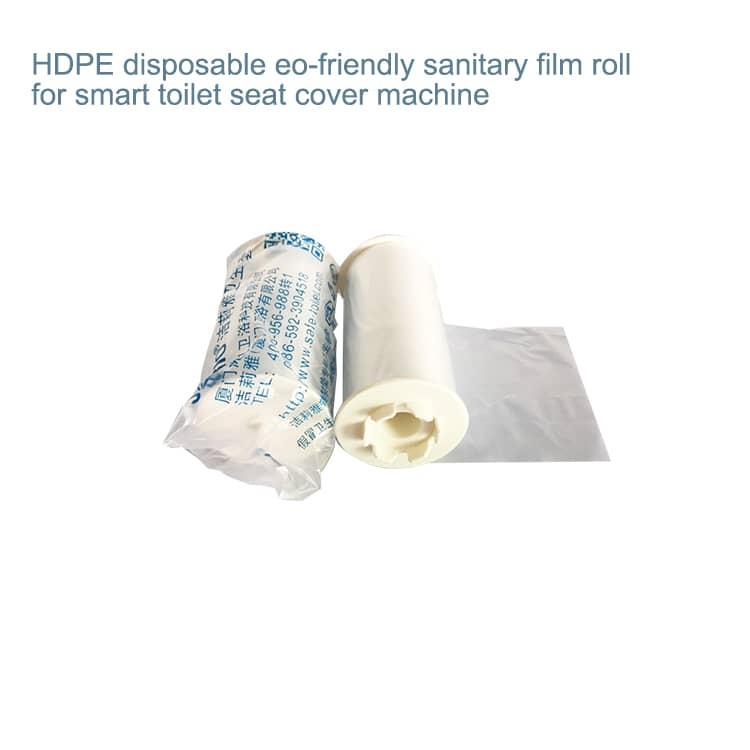 Disposable hygienic toilet seat roll film