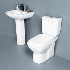 Washdown two-piece toilet