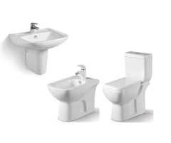 Washdown two-piece toilet